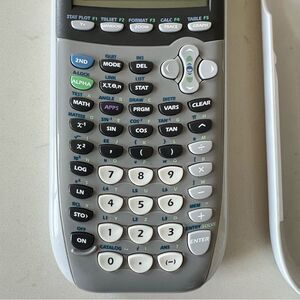 Texas Instruments TI-84 Plus Silver Edition Graphing Calculator with cover
